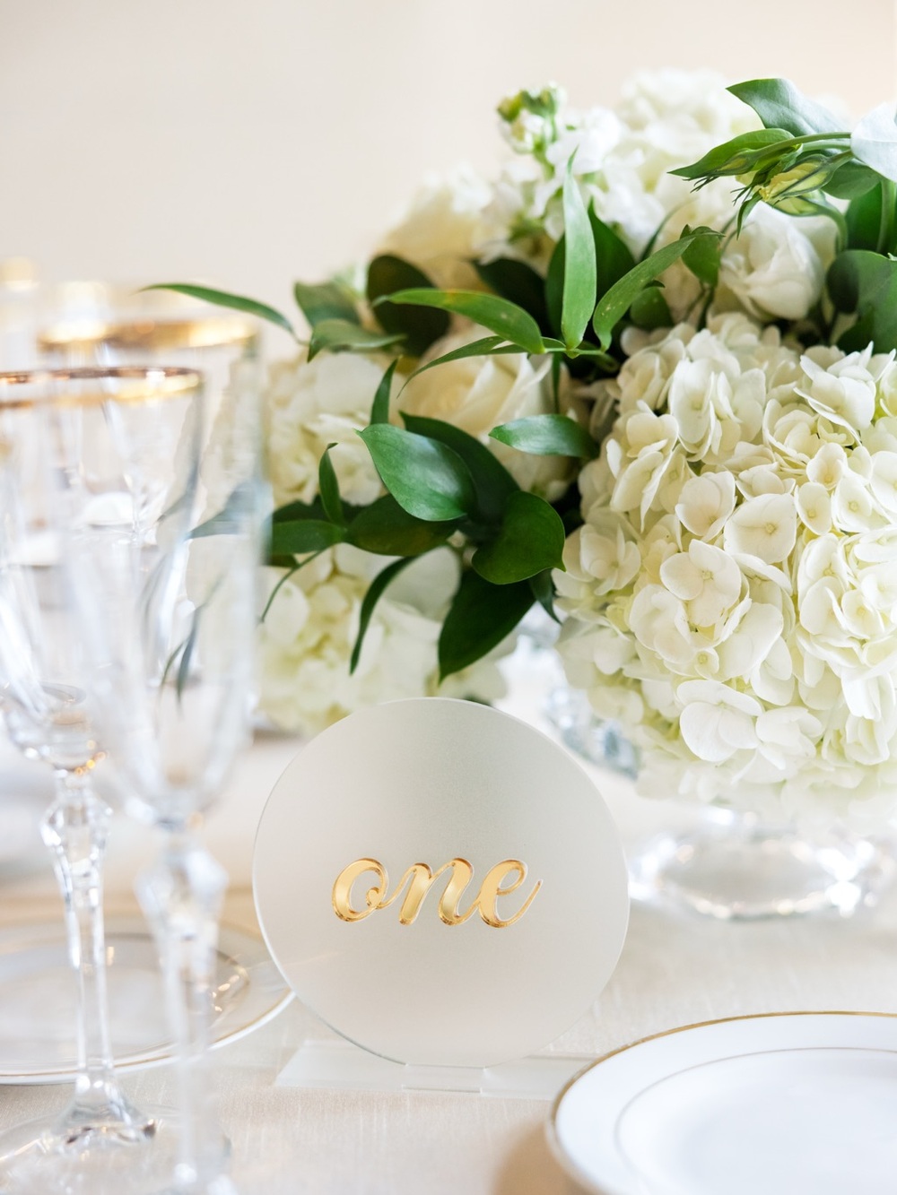 Elegant Gold Table Numbers Card - Home Party Supplies